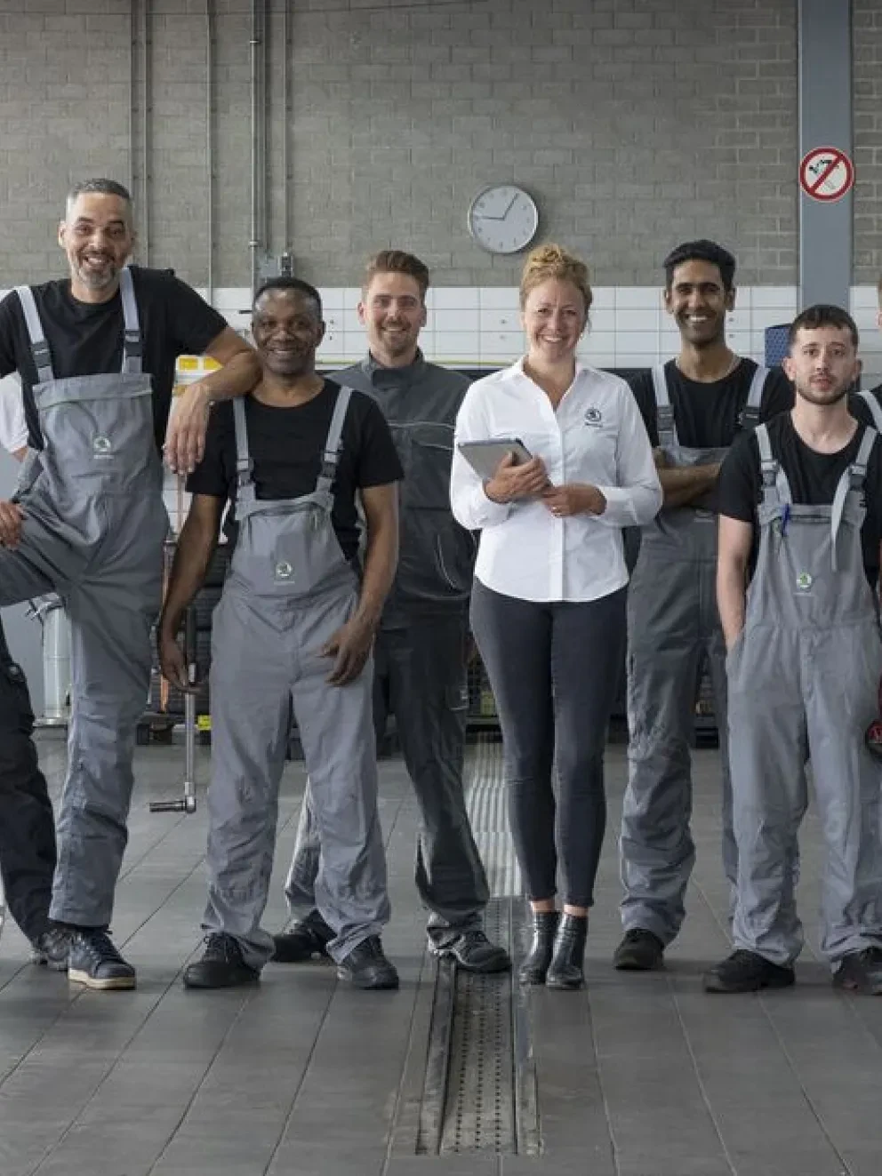 Skoda medewerkers in werkplaats