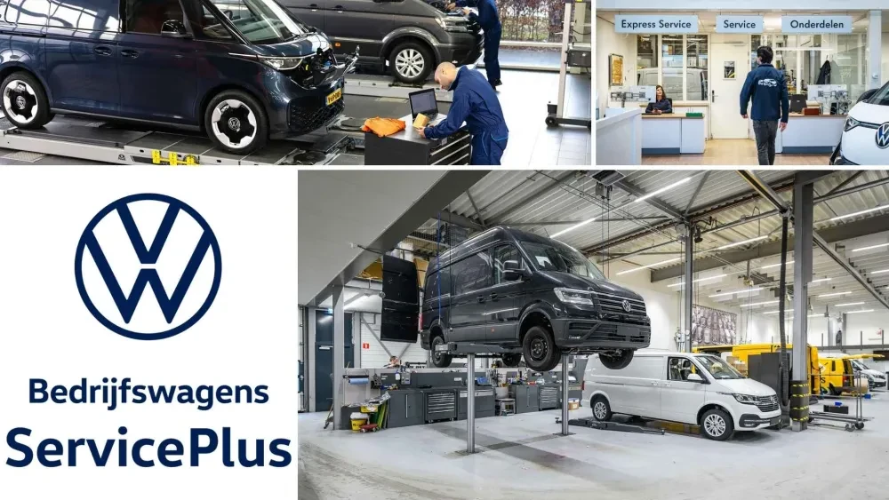 Overzicht van werkplaats afbeeldingen en service logo